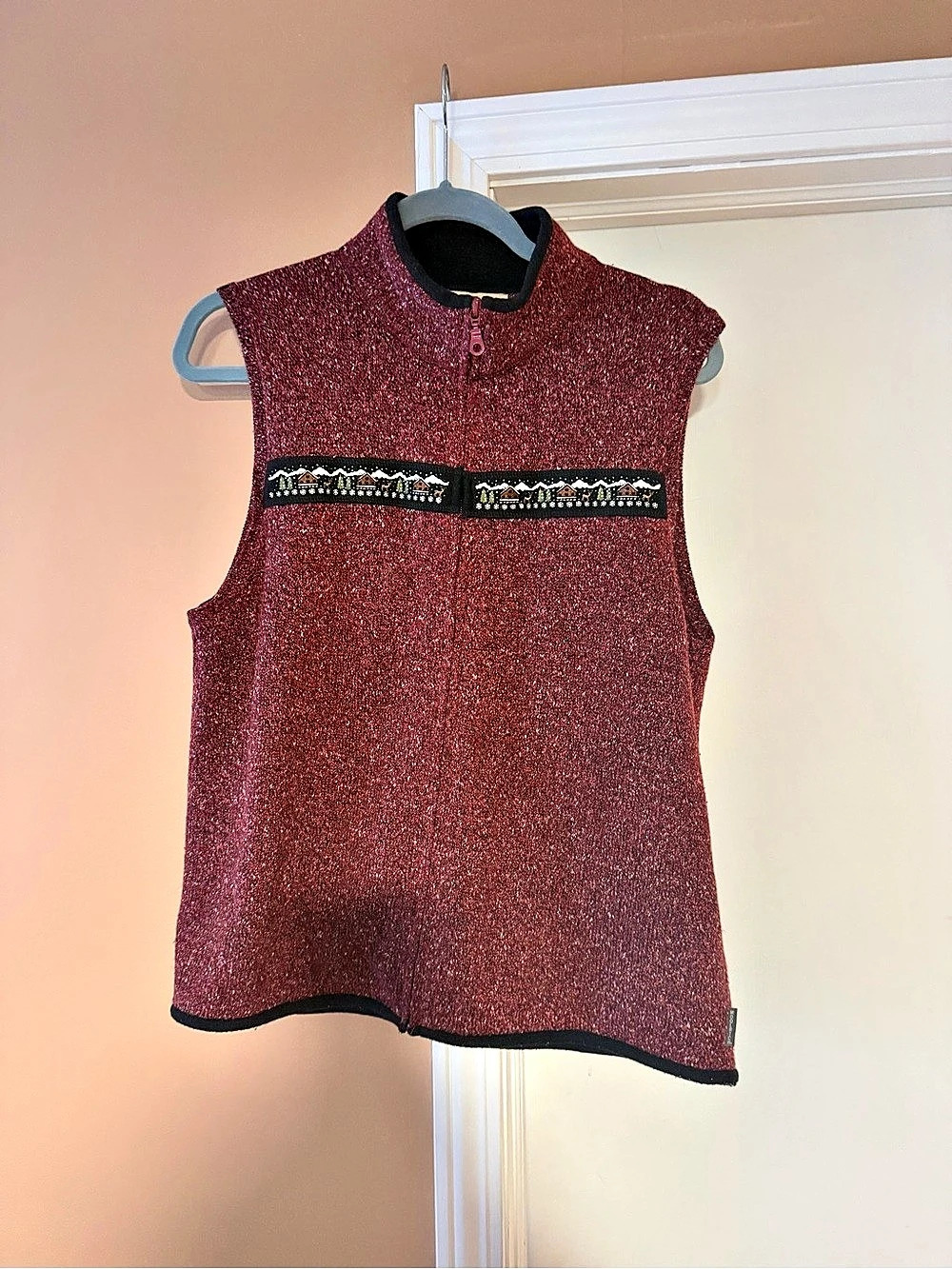 Woolrich Women's Striped Sleeveless Sweater Vest